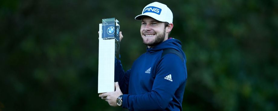 哈頓在寶馬PGA錦標賽的決賽輪中轟出了-5，67桿，以4桿的優(yōu)勢，-19桿的總成績圓夢